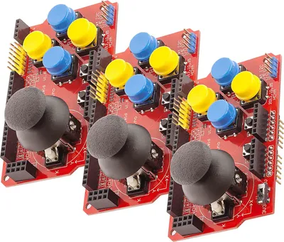Produktbild von AZ-Delivery Shields PS2 Joystick Shield Game Pad Keypad V2.0, 3x Joypad