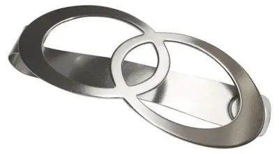 Produktbild von Raffspange Infinity edelstahl-optik 13,5 x 5,5 cm