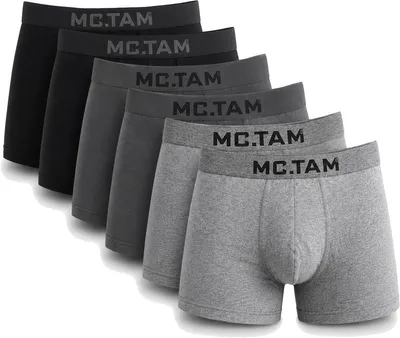 Produktbild von Boxershorts Herren 6er Pack Baumwolle Stretch – ohne Innenetikett – bequemer Komfortbund – atmungsaktiv Mix-2/XXL