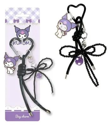 Imagen del producto de Llavero Sanrio con charms de Hello Kitty y Kuromi