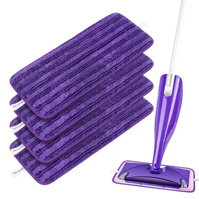 4 waschbare Mikrofasertücher für Swiffer WetJet Spray