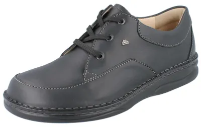 Produktbild von FINN COMFORT Bagan Herren Schnürhalbschuhe schwarz Glattleder - Größe: UK 8