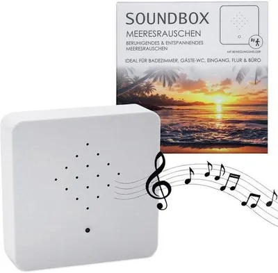 Produktbild von Meeresrauschen-Box mit Bewegungssensor - 12 cm - Ozeanwellen-Sound-Box