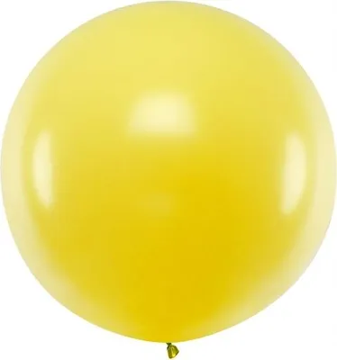 Obrázok produktu pre Obrovský balón, pastelová žltá, Pastelová žltá, 1m
