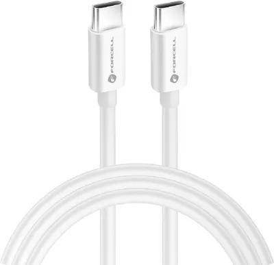 Produktbild von FORCELL Kabel Typ C auf Typ C QC4.0 5A/20V PD 100W C339 2m weiß