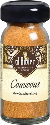 Produktbild von Al Amier Couscous Gewürzzubereitung 30 G Glas  Vegetarisch Würzig-aromatisch im Geschmack