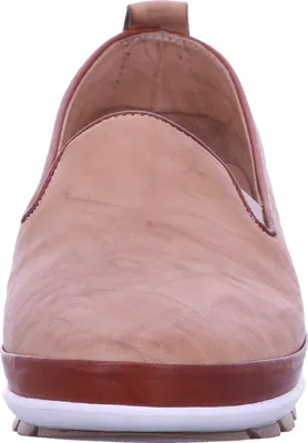 Produktbild von Gemini Damen Slipper Leder Mokassin mit herausnehmbarer Sohle 341810-01, Größe:37 EU, Farbe:Beige
