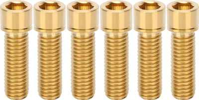 Obrázok produktu pre 6 kusov M8 x 25 mm skrutka predstavca, skrutka riadidiel, titánová zliatina, príslušenstvo náhradných dielov na bicykel
