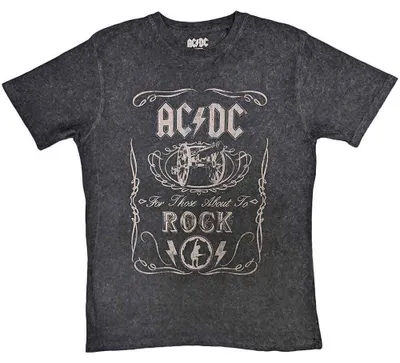 Produktbild von AC/DC Cannon Swig Wash Collection Dip-Dye On Black XL T-Shirt