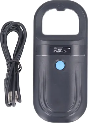 Immagine prodotto di Lettore di ID per animali domestici 134,2 kHz ISO11784 85 FDX B EMID Scanner portatile di tag chip per animali domestici Ricarica USB Cicalino incorporato