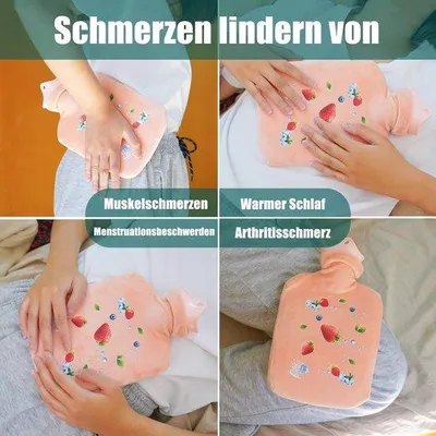 Produktbild von Famanu Wärmflasche Sicherheitsdesign - Plüschbezug
