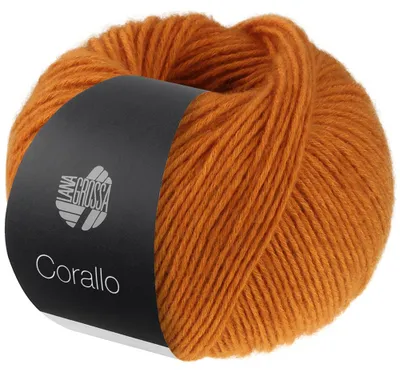 Produktbild von Lana Grossa Corallo Garn Mandarin 101 70% Baumwolle Nadelstärke 5-5,5 mm