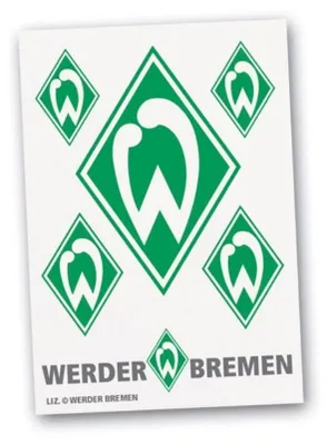 Produktbild von SV Werder Bremen Aufkleber Raute 6tlg., außen