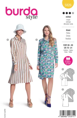 Produktbild von Burda Schnittmuster 5826 Kleid 36 bis 48