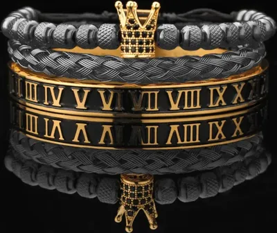 Produktbild von Armbänder IM-34392 - Eleganz in Schwarz und Gold KP34392