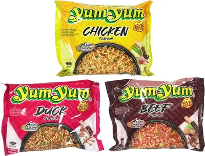 Produktbild von Yum Yum Instant Nudeln Mix 10xChicken/10xDuck/10xBeef Flavor (30x60g)