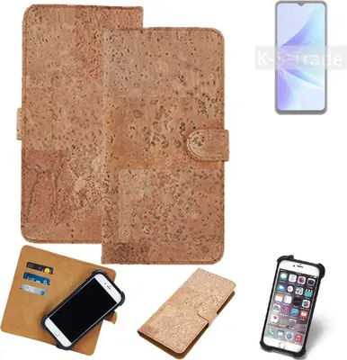 Produktbild von K-S-Trade Hülle kompatibel mit Oppo A77s  Kork Handyhülle Cover  Schutzhülle TPU Case Bumper in Hellbraun, (1x)