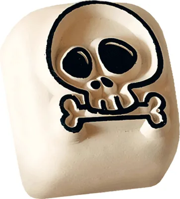 Produktbild von COLOP Tattoo-Stempel LaDot kids stone "Totenkopf" klein