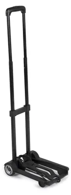 Produktbild von Kinzo Faltbare Sackkarre mit ausziehbarem Griff, 4 Rollen, maximale Belastung 40 kg, Schwarz