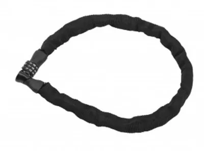 Produktbild von XLC Kettenzahlenschloss Yakuza Ø 4mm/800mm, schwarz