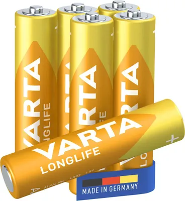 Productafbeelding van VARTA R6 (AA) Longlife alkalinebatterijen, 6 stuks.