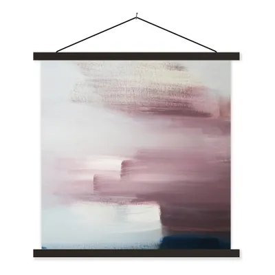 Produktbild von MuchoWow® Textilposter Malerei - Ölgemälde - Abstrakt 120x120 cm mit schwarzem Rahmen - Aufhängungsset