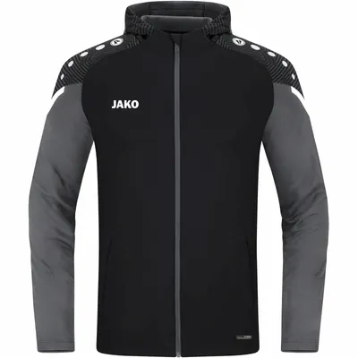 Produktbild von Jako Performance Kapuzenjacke Damen - Schwarz / Anthra Light