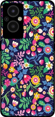 Produktbild von Smartphonica Telefon Fall geeignet für Oppo Reno8 Lite mit Blumendruck - TPU zurück Abdeckung Fall Blumendesign