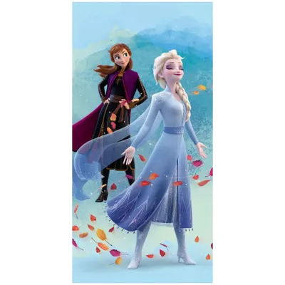 Produktbild von Strandtuch Frozen II Anna und Elsa