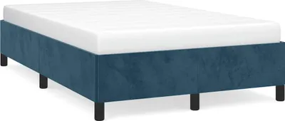 Obrázek produktu pro vidaXL Rám postele bez matrace tmavě modrý 120x200 cm sametový