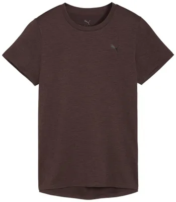 Image de T-shirt essentiel "Heather" de W TAD, couleur marron chocolat