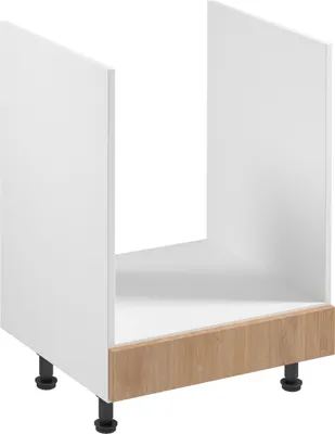 Produktbild von Herdumbauschrank 60 cm Küchenschrank küchenmöbel, Sorento D60ZK Sonoma Eiche/Weiß