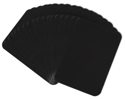 Bügel-Reparaturflicken, 20 Stück, schwarz, 7,5 x 10,5 cm