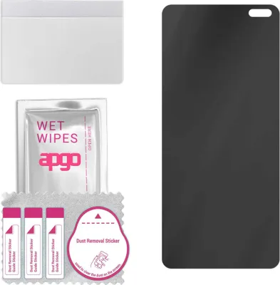 Produktbild von apgo Hybrid Privacy Schutzglas, Matt, kompatibel mit vivo V19 Neo, Anti-Spy, toller Ersatz für Hartglas, kratzfester Displayschutzglas, Displayschutz, Full Glue