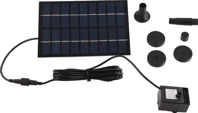 Produktbild von Solarpanelbetriebene Wasserbrunnenpumpe für Aquarium, Teich, Pool, Hausgarten, Bewässerungsset
