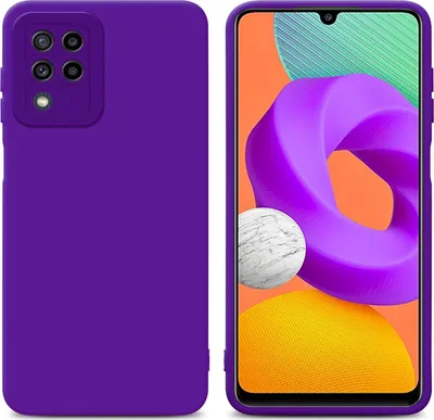 Produktbild von Cadorabo Hülle für Samsung Galaxy M22 / M32 4G Schutz Hülle in Lila TPU Silikon Etui Case Handyhülle