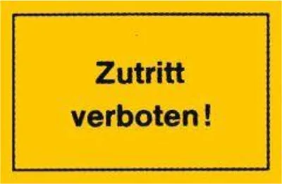 Produktbild von Verbotsschild 250x150mm Zutritt verboten