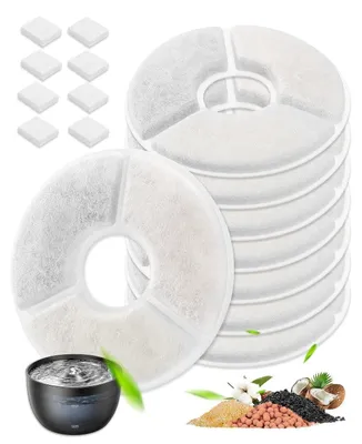 Produktbild von 8+8 Stück Ersatzfilter für Trinkbrunnen 3L Katze & Hund Weiß