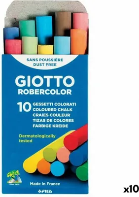 Image de Pièce Craie Giotto Coloré 10 pièces