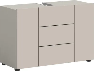 Obrázek produktu pro xonox.home Vira umyvadlová skříňka (š/v/d: 82x56x34 cm) kašmírová reprodukce a černá barva