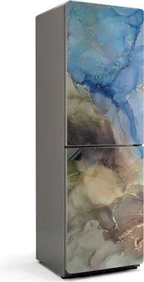 Zdjęcie produktu dla Abstrakcyjny wzór akwarelowy - Magnetyczna osłona lodówki - Folia dekoracyjna magnetyczna do kuchni - Magnetyczna dekoracja lodówki - Samoprzylepna tablica magnetyczna - Folia magnetyczna na drzwi lodówki - 60x190 cm