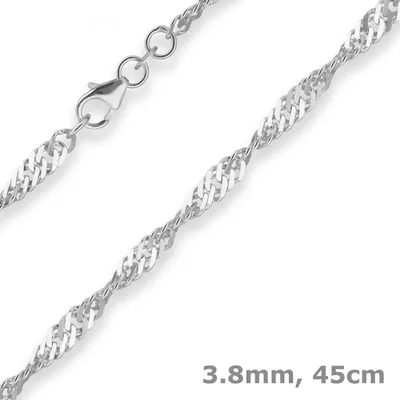3-8mm-Singapurkette-aus-925-Silber-45cm