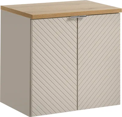 Produktbild von Waschtischunterschrank 60 cm in kaschmir und Eiche VERACRUZ-56