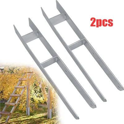 Obrázek produktu pro LARS360 121mm H-kotva H-sloupek tloušťka materiálu 5 mm, celková výška 600 mm Plotové sloupky pro přístřešky pro auta a zahradní ploty - 2 kusy