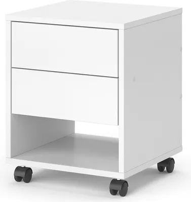 Produktbild von Rollcontainer Vicco Jons Weiß 37 x 37 cm mit 2 Schubladen, Model 40475