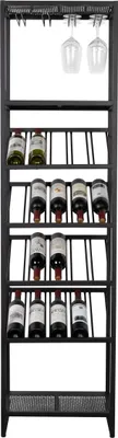 Produktbild von Zuiver Kantor Weinregal / Weinschrank aus Metall Schwarz