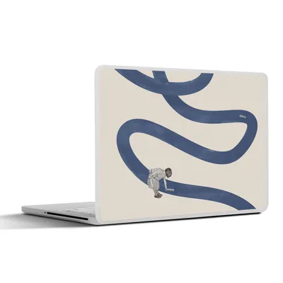 Produktbild von MuchoWow® Laptop Aufkleber Sticker Cover Mädchen - Recyceln - Vintage 30x21 cm - Sticker für Laptop - Selbstklebend
