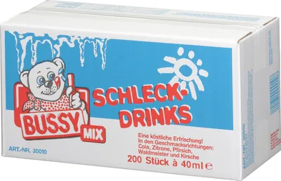 Produktbild von Bussy Mix Schleckdrinks Colageschmack oder Fruchtgeschmack 200 x 40ml