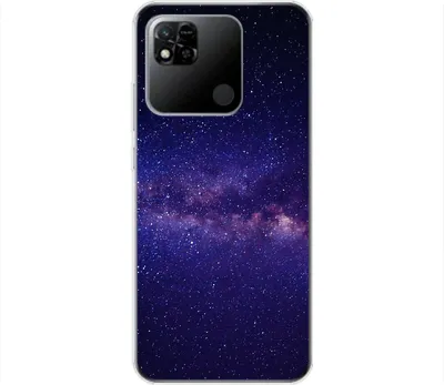Produktbild von König Design Hülle kompatibel mit Xiaomi Redmi 10A Kunststoff Soft Handyhülle - Handy Case Sternenhimmel