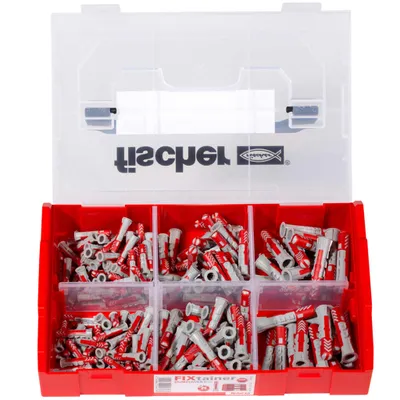 Zdjęcie produktu dla Zestaw wtyczek Fischer FIXtainer DUOPOWER 210 szt.